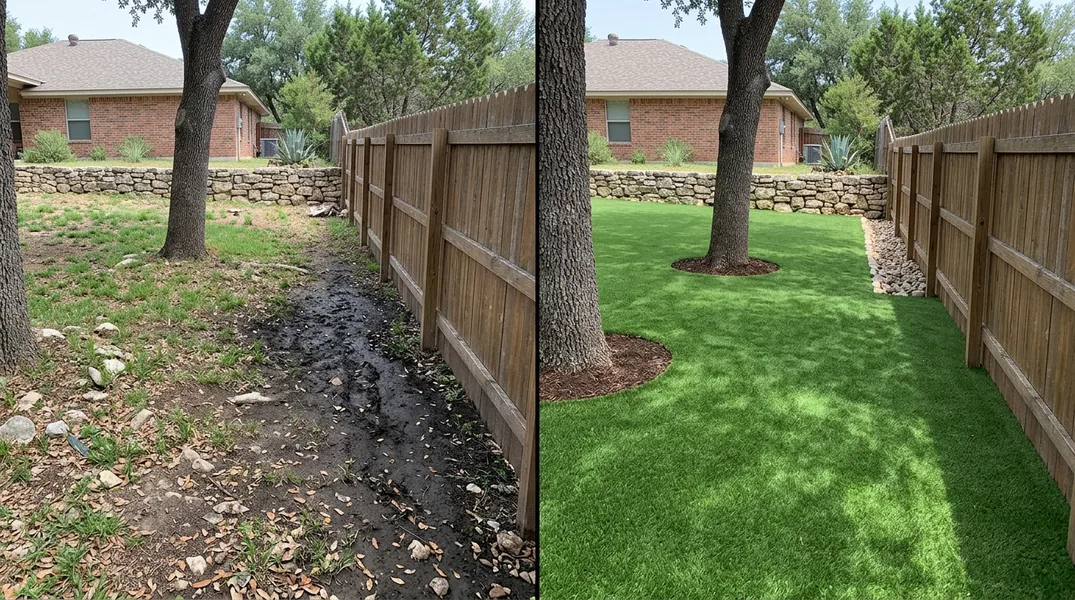 Result artificial grass installation in San Antonio - San Antonio Turf Installation